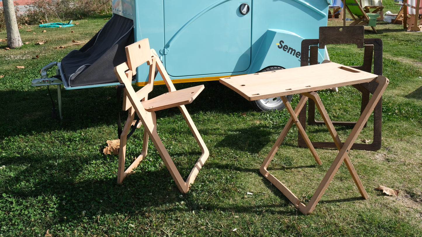 Semender Foldable Height Adjustable Outdoor Camping Table