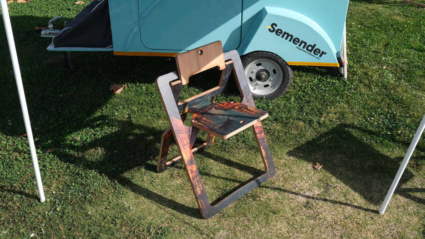 Salamander Venice Landscape Printed Foldable Chair