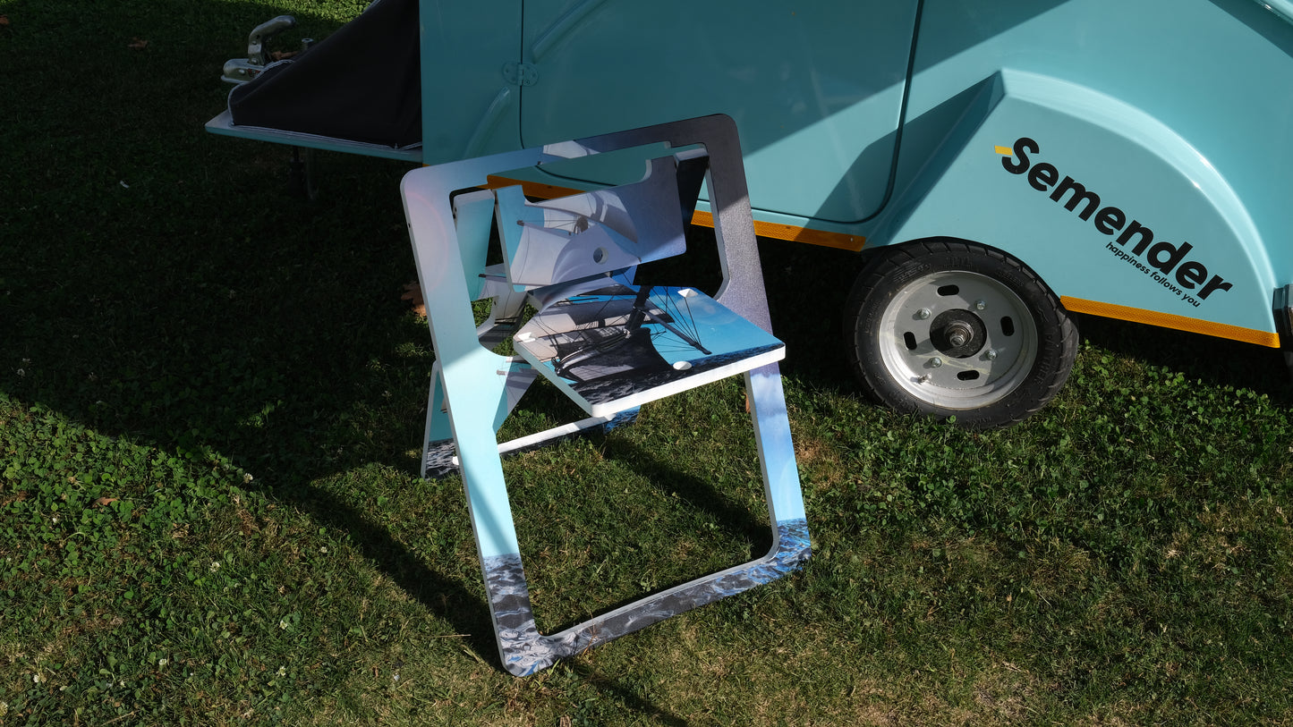 Salamander Sea World Printed Foldable Chair