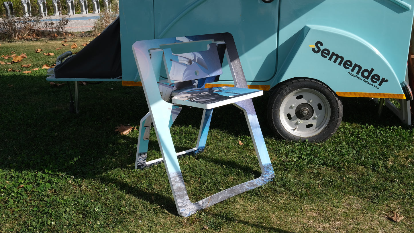 Salamander Sea World Printed Foldable Chair