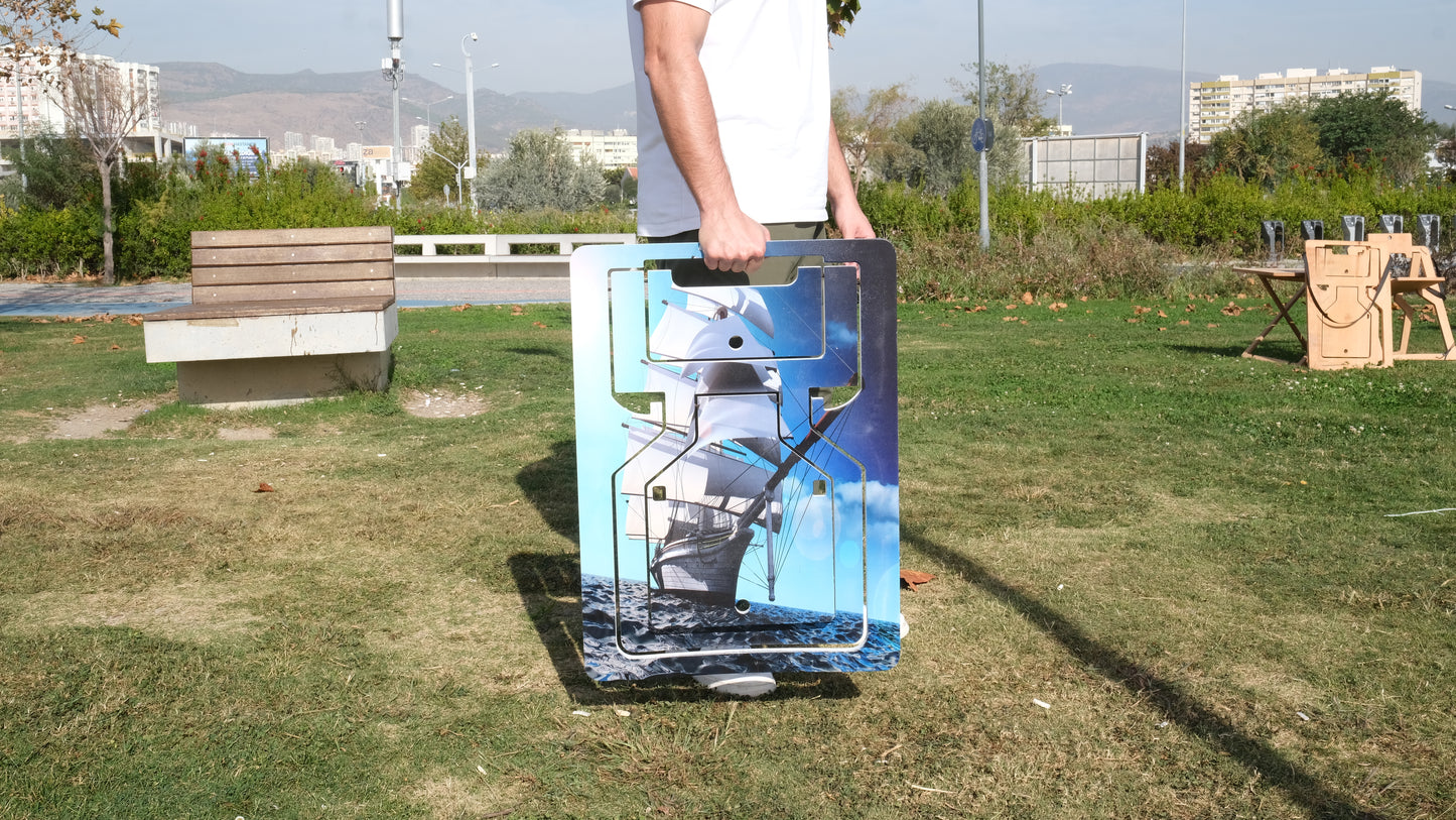 Salamander Sea World Printed Foldable Chair